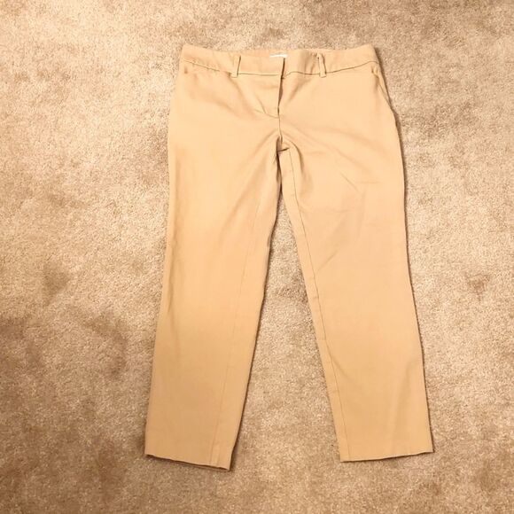 New York & Company Tan Skinny Ankle Pants Size 10 - Picture 1 of 9